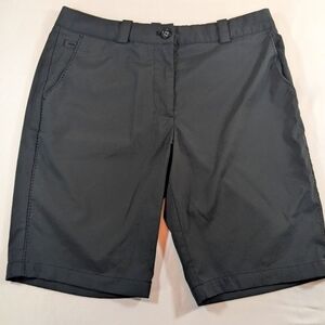 Nike Golf Tour Performance Dri Fit Women's Black Bermuda Shorts Size 10
